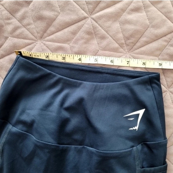 Gymshark training mesh pocket leggings slate blue size XS - Picture 11 of 12